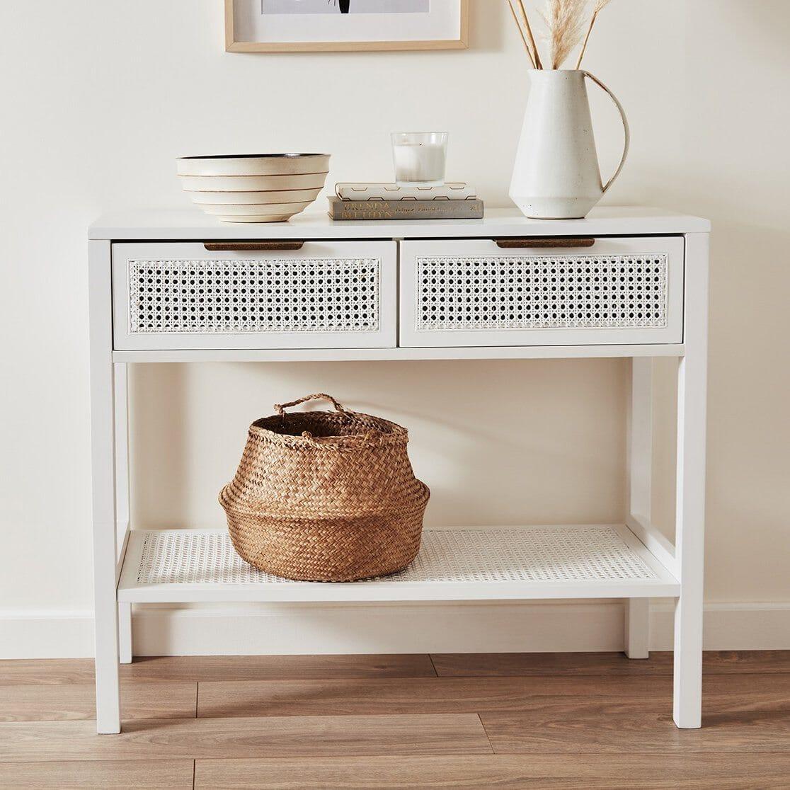 Outlet Charlie Console Table White – Laura James