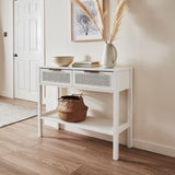 Outlet - Charlie Console Table - White - Laura James