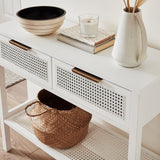 Outlet - Charlie Console Table - White - Laura James