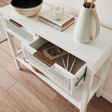 Outlet - Charlie Console Table - White - Laura James