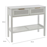 Outlet - Charlie Console Table - White - Laura James