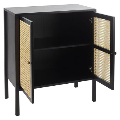 Charlie small sideboard - cane front - black - Laura James
