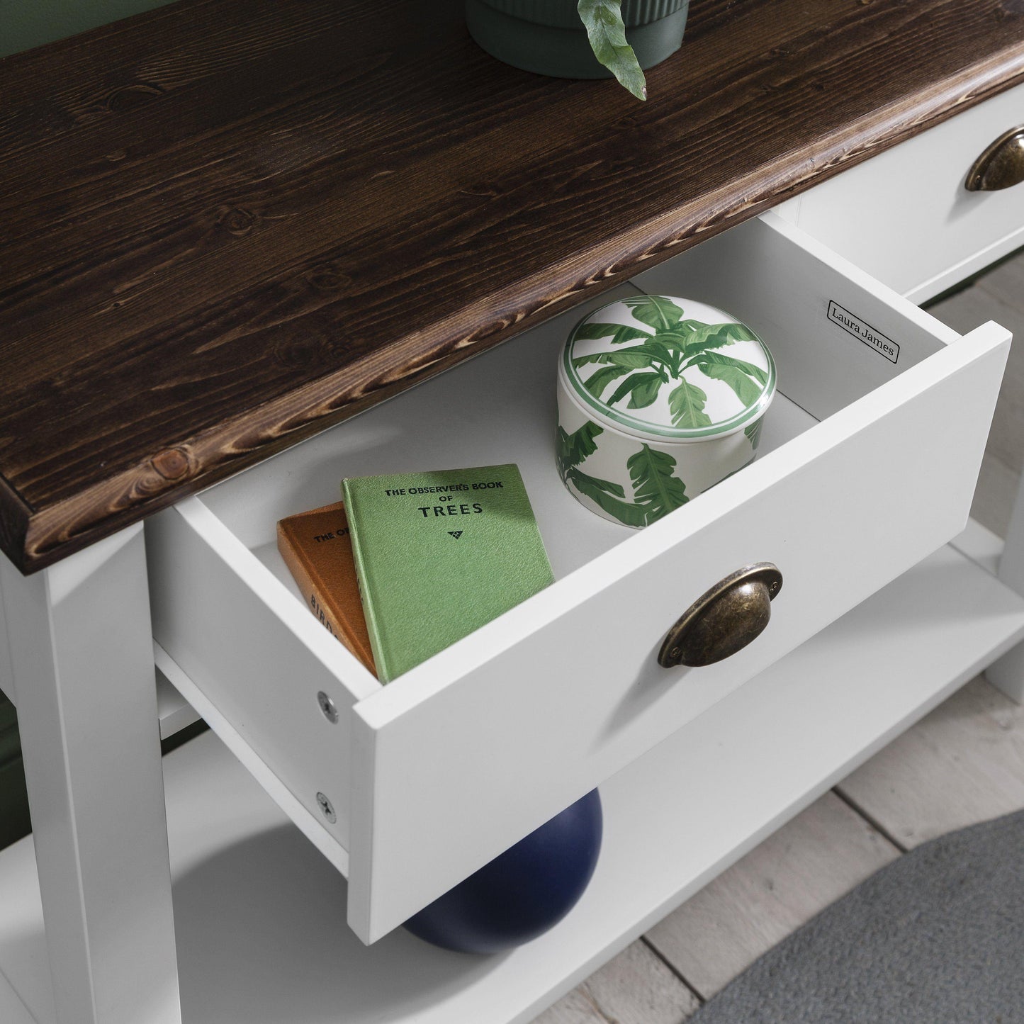 Chatsworth Console Table in White - Laura James
