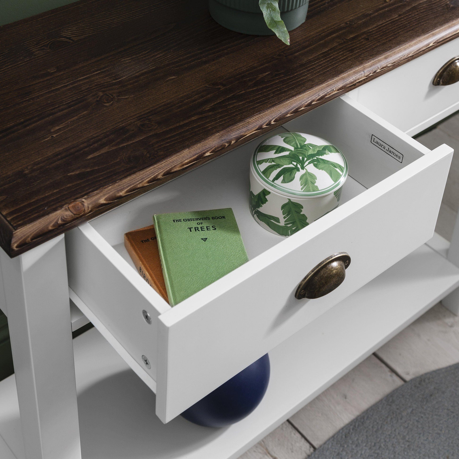 Chatsworth Console Table in White - Laura James