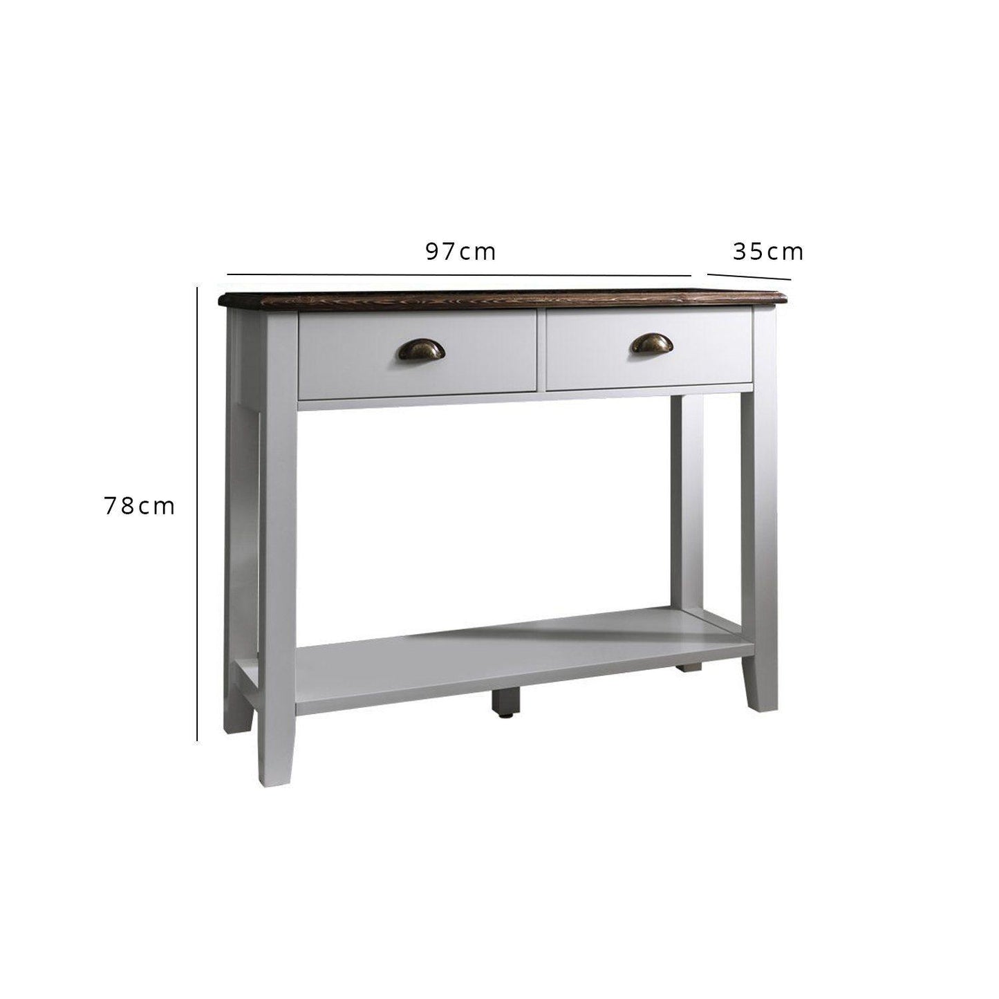 Outlet – Chatsworth Console Table in White - Laura James