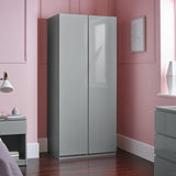 Outlet - Clemmie double Wardrobe - Grey - Laura James