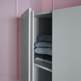 Outlet - Clemmie double Wardrobe - Grey - Laura James