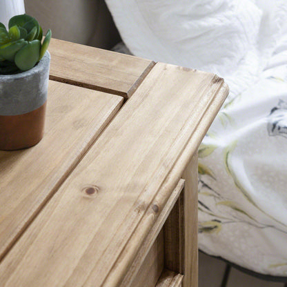 OUTLET-Corona 3 Draw Bedside Table - Laura James