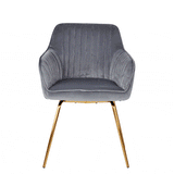 Darcy grey swivel chair - Laura James