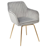 Darcy grey swivel chair - Laura James