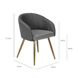 Duri office chair – Dark grey - Laura James