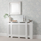 OUTLET-Edith radiator cover - white - adjustable - Laura James