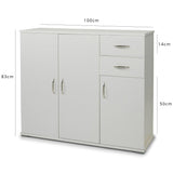 OUTLET-Essie 3 Door 2 Drawer Sideboard White - Laura James