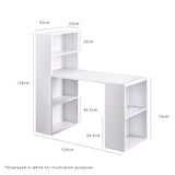 OUTLET-Essie Tall Shelves Desk Black - Laura James