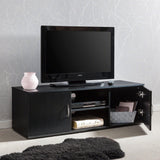 Black TV Unit with Storage and Shelf - Laura James - Laura James