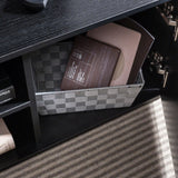 Black TV Unit with Storage and Shelf - Laura James - Laura James