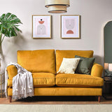Frankie Yellow Velvet Sofa - Laura James