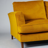 Frankie Yellow Velvet Sofa - Laura James