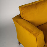 Frankie Yellow Velvet Sofa - Laura James