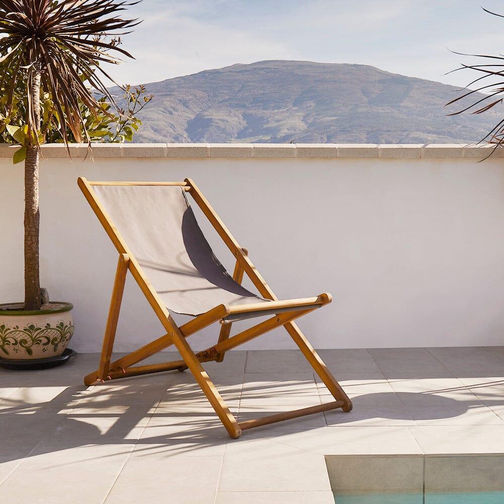 Harbour Dark Grey Deck Chair Laura James