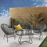 Hebe garden sofa set - grey - Laura James
