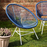 Hebe garden sofa set - navy blue - Laura James
