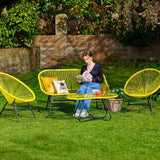Hebee garden sofa set - yellow - Laura James
