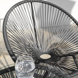 Hebe string bistro set - grey - Laura James