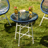 Outlet - Hebe String Bistro Set - Navy Blue - Laura James