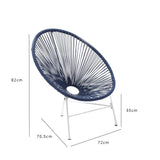 Hebe String Bistro Set - Navy Blue - Laura James