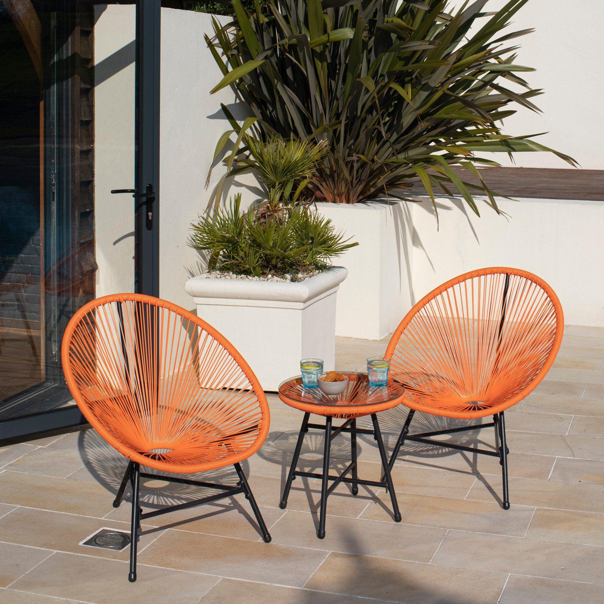 Outlet Hebe String Bistro Set Orange Laura James