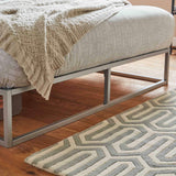 OUTLET-Indy Metal Platform Bed Double Grey - Laura James