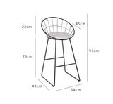 Outlet – Jimmy breakfast bar stool - Laura James