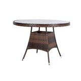 Outlet - Kemble 6 Seat Round Dining Table - Brown - Laura James
