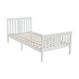 White wooden single bed - Laura James