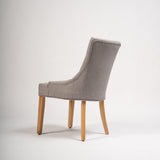 Outlet - Louis dining chairs - set of 2 - grey and light wood - Laura James