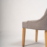 Outlet - Louis dining chairs - set of 2 - grey and light wood - Laura James