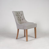 Outlet - Louis dining chairs - set of 2 - oatmeal and light wood - Laura James