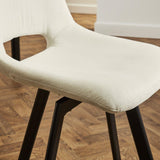 Margot dining chairs x2 - cream and black - Laura James