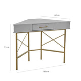 Marie corner desk - grey - Laura James