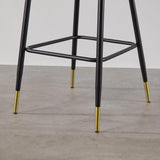 Marilyn bar stool - grey velvet - Laura James