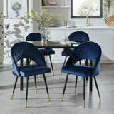 Outlet - Marilyn Dining Chairs - Set Of 2 - Blue Velvet - Laura James
