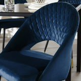 Outlet - Marilyn Dining Chairs - Set Of 2 - Blue Velvet - Laura James