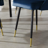 Outlet - Marilyn Dining Chairs - Set Of 2 - Blue Velvet - Laura James
