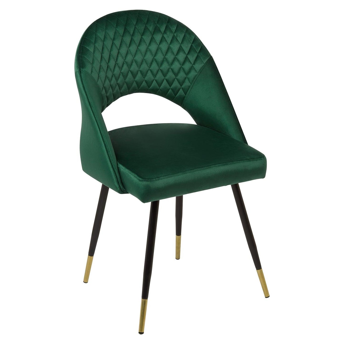 Marilyn dining chairs - set of 2 - green velvet - Laura James