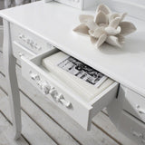 Monaco Dressing Table, Stool & Mirror Set - White Painted - In Stock Date - 2nd June 2020 - Laura James
