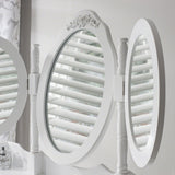 Monaco Dressing Table, Stool & Mirror Set - White Painted - In Stock Date - 2nd June 2020 - Laura James