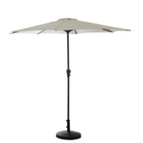 Outlet – Premium Round 2.7m Parasol Cream - Laura James