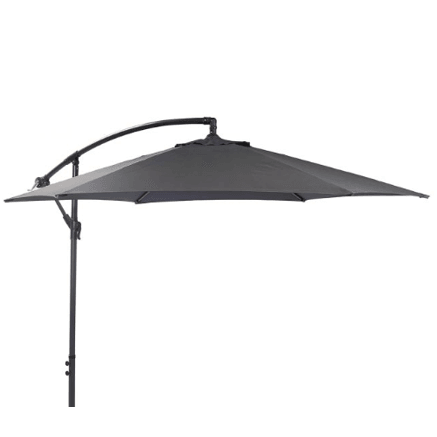 Outlet - Round Lean Over Parasol Grey - Laura James