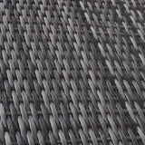 Serina premium sun lounger - grey - rattan - Laura James